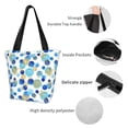 thumbnail image 4 of Sikiie Golden Blue Snowflakes Shoulder Bag Casual Hobo Crossbody Tote Bag for Women and Men Large Purse Messenger Bag Travel Work, 4 of 6