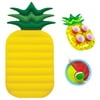 Party City Pineapple Pool Float Kit, Backyard Fun, Includes Catch Pads with Ball, Inflatable Float and Drink Float