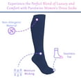 thumbnail image 2 of PureTwine Knee High Socks for Women Comfort Seam Soft Combed Cotton Blend Long Dress Socks for Women Athletic Socks 4 Pairs, 2 of 7