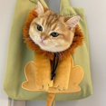 thumbnail image 2 of Bolsa de transporte para gatos con forma de león, cómoda bolsa de transporte para mascotas, bolsa de lona portátil para el hombro para perros pequeños, 2 of 5