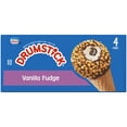 thumbnail image 4 of DRUMSTICK Vanilla Fudge Frozen Dairy Dessert Cones 4 ct Box, 4 of 12