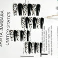 thumbnail image 3 of 24 uñas postizas extra largas para mujer, juego de pegamento para uñas postizas con forma de ataúd, 3 of 5