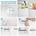 thumbnail image 4 of No Hook Shower Curtain, Colorful Butterfly Shower Curtains for Bathroom with See Through Top Window, Elegant Pastoral Butterflies Rustic Watercolor Waterproof Bath Curtain Stand Up Stall 36"x72", 4 of 9
