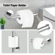 thumbnail image 3 of Toalleros de 5 piezas para baño Juego de accesorios de baño de acero inoxidable Soporte para toallas de baño Juego de barra de toalla de baño resistente montado en la pared Juego de accesorios de baño, 3 of 5