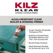 ILZ Klear Interior/Exterior Water-Based Clear Sealer & Bonding Primer, 1 Gallon