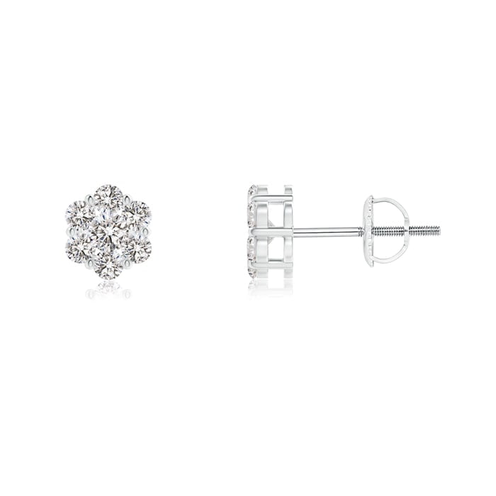 FB Jewels Solid 3 mm Petite Round Screw-back Stud Earrings in 14k Yellow Gold Gemstone