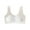 White, variant on Girls Bras with Padded Fixed Cup Seamless Ice Silk Cooling Training Bra for Teen Cute Dolphin Print Comfortable Breathable Girls Bras for 12-18 Years White
