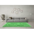 thumbnail image 3 of Ahgly Company Indoor Round Abstract Emerald Green Contemporary Area Rugs, 6' Round, 3 of 4