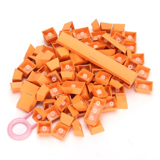 Teclas Coloridas, Teclas PBT Ergonómicas Resistentes Al Desgaste, 13 Colores, Duraderas Para Teclado Mecánico De 61/64/87/104/108 Teclas. Para Decoración De Teclado ANGGREK Naranja
