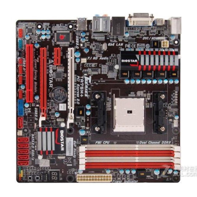 Placa base Biostar TA75M+ Socket FM1 AMD A75 DDR3 Micro ATX
