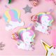 thumbnail image 3 of Tarjetas de decoración de piruletas de unicornio para niños, decoración de recuerdos de dulces para invitados, suministros de cumpleaños para bebés, 50 piezas por juego, 3 of 4