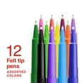 thumbnail image 2 of Staples Inspire Felt Tip Pen Medium Point 0.7mm Assorted Ink Dozen (ST63326), 2 of 6