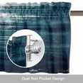 thumbnail image 6 of Abstract Gradient Blue White Valance Curtain Nature Minimalist Geometric Window Valances Rod Pocket Short Curtains Window Treatments for Kitchen Bedroom Bathroom Laundry 60" x 18", 6 of 9