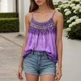 thumbnail image 2 of Valcatch Womens Summer Tank Tops Vacation Loose Cami Spaghetti Strap Tunic Blouses, 2 of 3