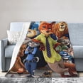 thumbnail image 2 of Couverture en Molleton Peluche Ultra Douce Zootopia pour Canapé Lit Voyage 40"x30 Pouces, 2 of 8