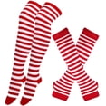 thumbnail image 3 of Bas Rayés pour Femmes, Chaussettes Hautes, Chaussettes d'Halloween, 3 of 3