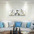 thumbnail image 4 of modern Abstract painting Canvas Wall Art for Living Room Wall Artworks Bedroom Decoration, 3 piece Framed office kitchen bathroom Wall decor inspirational Black and white abstract posters Home Decor, 4 of 6