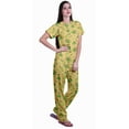 thumbnail image 3 of Moomaya Womens Printed Tee and Pajama Set PJs,Short Sleeve Sleepwear Nightwear Loungewear S-XXL, 3 of 7