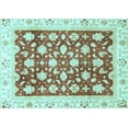 thumbnail image 1 of Ahgly Company Indoor Rectangle Oriental Light Blue Traditional Area Rugs, 8' x 10', 1 of 4