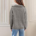 thumbnail image 4 of Sweaters for Women Suitable Fall and Winter Comfortable and resistant to pilling Gray M Womens Sweaters, 4 of 5