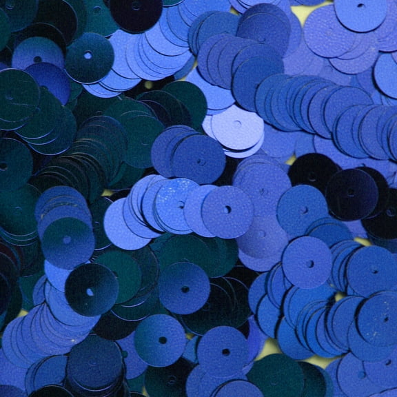 Royal Blue Sequins 8mm Shiny Metallic Made in USA