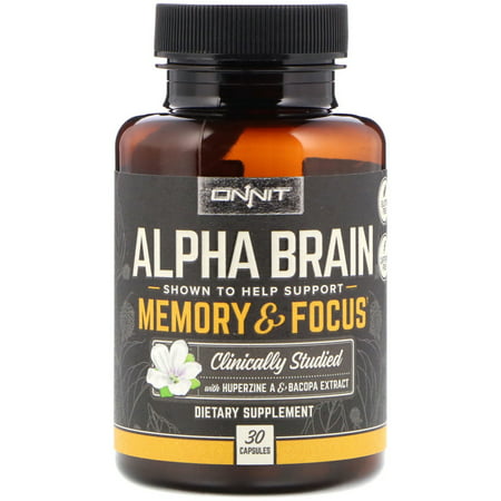 Onnit  Alpha Brain  Memory   Focus  30 Capsules