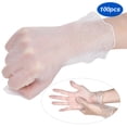 thumbnail image 1 of Guantes desechables de PVC, transparentes, seguros, de un solo uso, para uso diario en el trabajo, 50 par/caja, 1 of 10