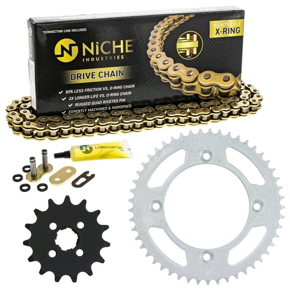 Niche Sprocket Chain Set for Honda 1985 CR80R 15/49T 420 X-Ring Motorcycle MK1005079