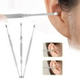 thumbnail image 3 of Double-end Digging Earpick Cleaner Ear Health Care Cleaning Stainless Steel GX E2Y9, 3 of 8