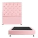 thumbnail image 1 of Box Base Cama Individual + Cabecera Capri Rosa Dicasa  Pink, 1 of 8