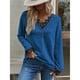thumbnail image 5 of Prendas De Punto Para Mujer, Top De Mujer Con Costura De Encaje Lavable A Máquina Para Uso Diario Para La Oficina, 5 of 8