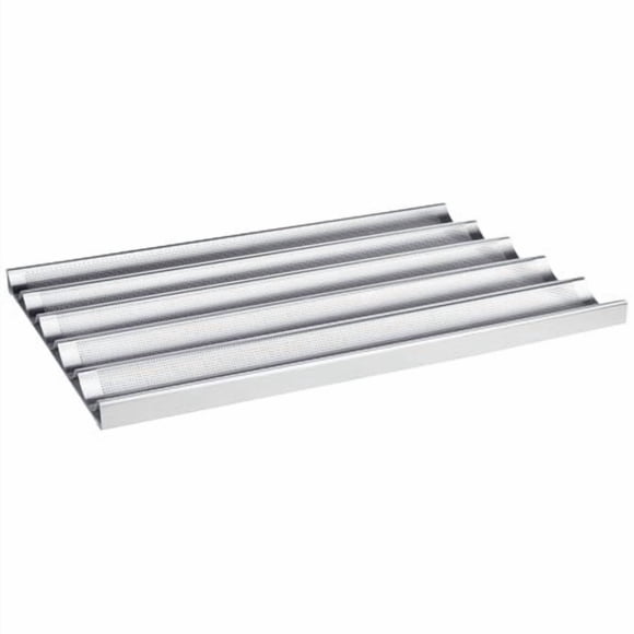 Focus Foodservice Commercial Bakeware 5 Count 26-Inch Perforated Baguette Pan