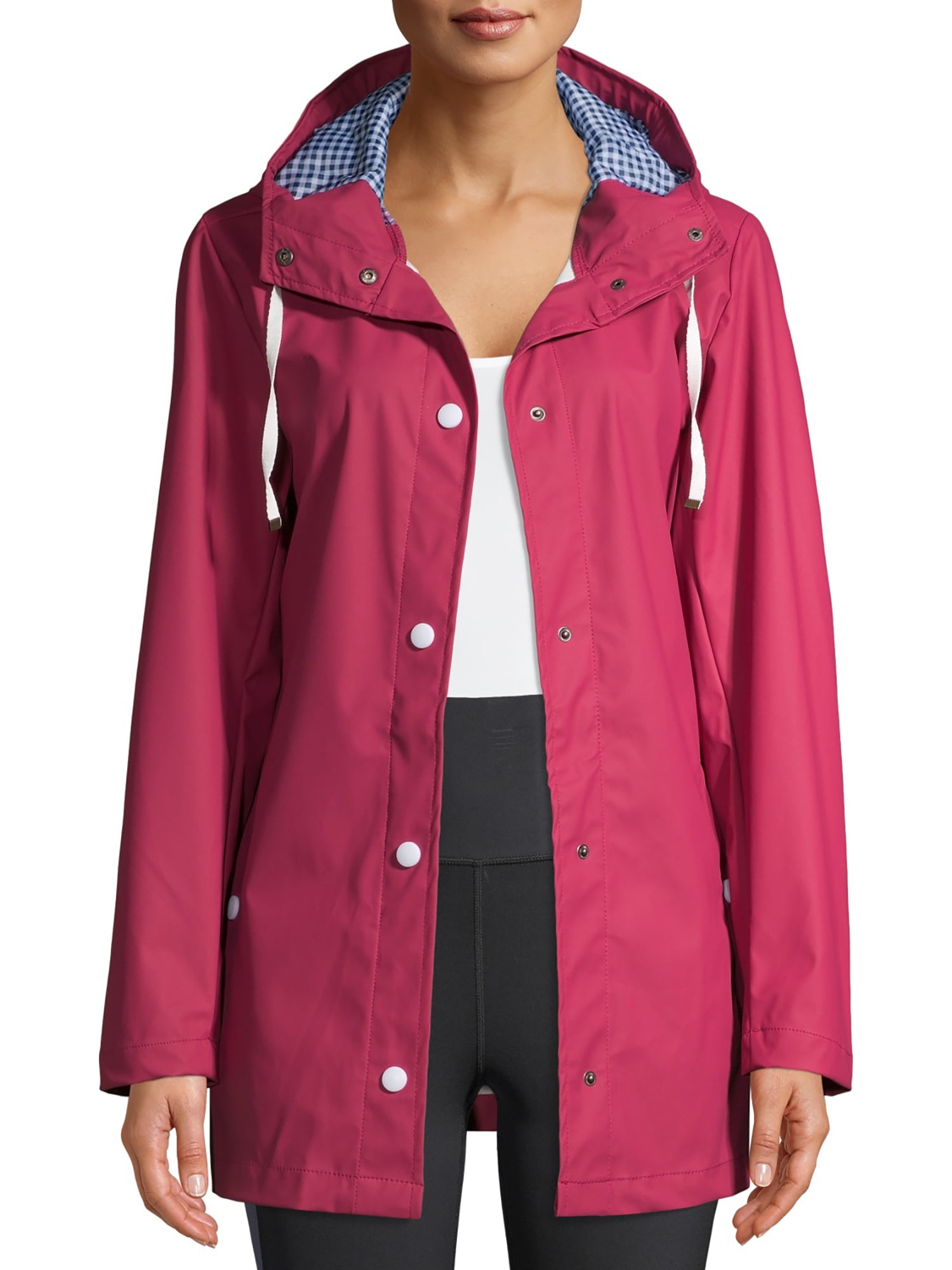 Big Chill Womens Waterproof Packable Hooded Outdoor Active Rainwear 