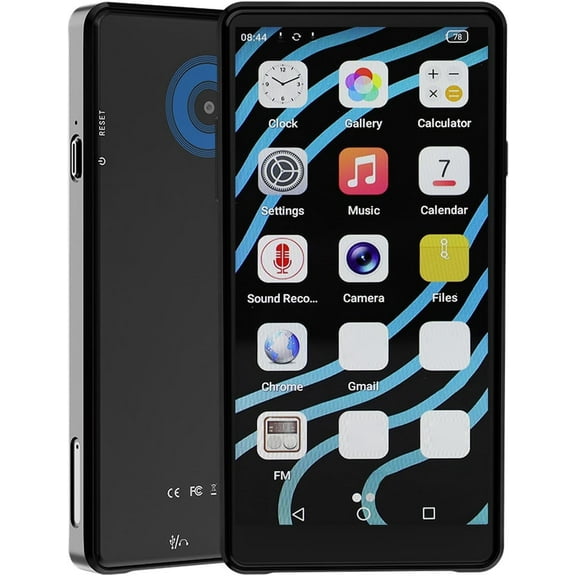 MUSICOZY 128GB MP3 Player with Bluetooth WiFi,Android 12 OS MP3&MP4 Players with 5" Touchscreen and 64GB ROM,1080P 120Hz,16MP Camera,Digital Music Player with Spotify,Audible,Play Store for Students