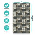 thumbnail image 5 of Boho Retro Floral Pet Feeding Mat-Abstract Art Pattern Absorbent Pet Placemat for Food and Water Bowl, with Waterproof Rubber Backing, Quick Dry Water Dispenser Mat for Dog and Cat (12"x20"), 5 of 7