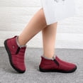 thumbnail image 4 of Zapatos de invierno impermeables para hombre y mujer, botines de nieve cálidos de felpa, sin cordones (rojo 40) Ehuebsd Tenis De Mujer Tenis De Hombre, 4 of 6