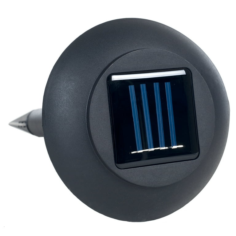 Pure Garden Solar Powered Black Accent Lights, Set of 8 Pure Garden Solar Powered Black Accent Lights, Set of 8