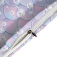 thumbnail image 4 of HAHDAXIA Mermaid Print Bedding Solid Comforter Set for All Seasons,3 Pieces(1 Comforter+2 Pillowcases),Soft Microfiber Bedding Set Queen(90"x90"), 4 of 7