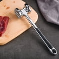thumbnail image 3 of Martillo ablandador de carne aleación de zinc | Mazo de bistec y chuleta de cerdo antiescaldaduras | Herramienta de picadillo suelta con gancho | Gadget de cocina de alta resistencia | Herramienta, 3 of 3