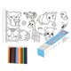 thumbnail image 1 of Papel de relleno de color DIY multiusos con lápiz para regalo de niños (Animal World) Tmvgtek Nuevos Originales, 1 of 1