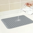 thumbnail image 3 of Unique Bargains Silicone Easy Clean Waterproof Dish Drying Mat Dark Gray 15.7*11.8 inch, 3 of 6