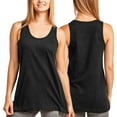 thumbnail image 3 of 4 Pack Women's Tank Tops 100% Cotton Loose Fit Sleeveless Solid Color Workout Causal Breathable Athletic Yoga Basic Comfort Womenswear, 3 of 4