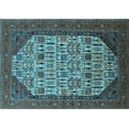 thumbnail image 1 of Ahgly Company Indoor Rectangle Oriental Light Blue Industrial Area Rugs, 6' x 9', 1 of 4