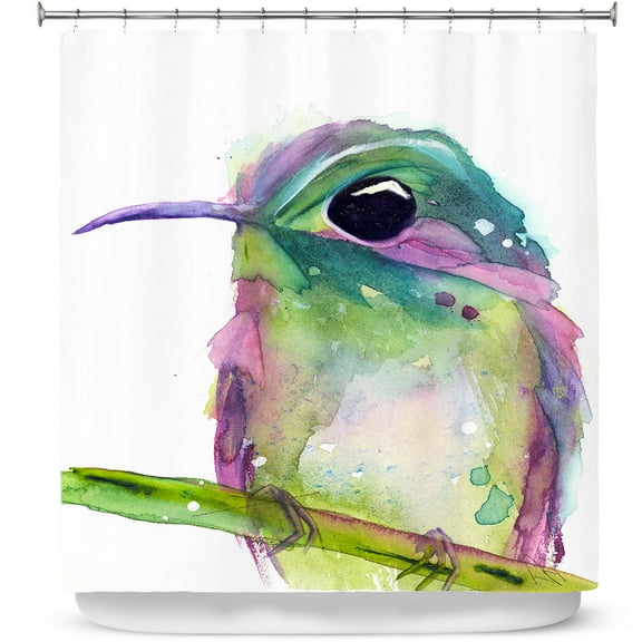 Shower Curtains 70" x 73" from DiaNoche Designs by Dawn Derman - Violet Ear