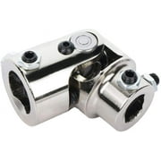 SCITOO Single 1" DD X 3/4" DD Steering Universal Joints U-Joint Shaft Chrome
