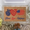 thumbnail image 4 of Twfbrm Patriotic Independence Day Bath Rug 4th of July Welcome Mats Outdoor Non Slip Rubber Entrance Floor Mat Rug for Independence Day Memorial Day Home Indoor Outdoor Holiday Decoration, 4 of 6