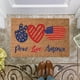 thumbnail image 4 of Decoraciones para el Día de los Caídos, decoraciones para el 4 de julio, decoraciones patrióticas, tapetes con letras en inglés para el Día de la Independencia, tapetes para puerta de entrada, tapetes, 4 of 6