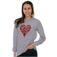 thumbnail image 3 of Mom Loves You Heart Mothers Day Women Plus Size Long Sleeve Graphic Tee Brisco Brands 2X, 3 of 5