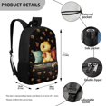 thumbnail image 5 of Uourmeti Stylish 17 Inch Backpack for Travel School, Comfortable To Touch Large Capacity Fine Craftsmanship School Backpack, Hamburger and Fries Design, 5 of 6