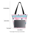 thumbnail image 4 of Kdxio Flamingo1 Women Reusable Grocery Bags Foldable Ripstop,Reusable Shopping Bags for Shopping,Gym,Gift, 4 of 7